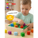 Игрушка Alatoys сортер Волшебная шкатулка 10 деталей
