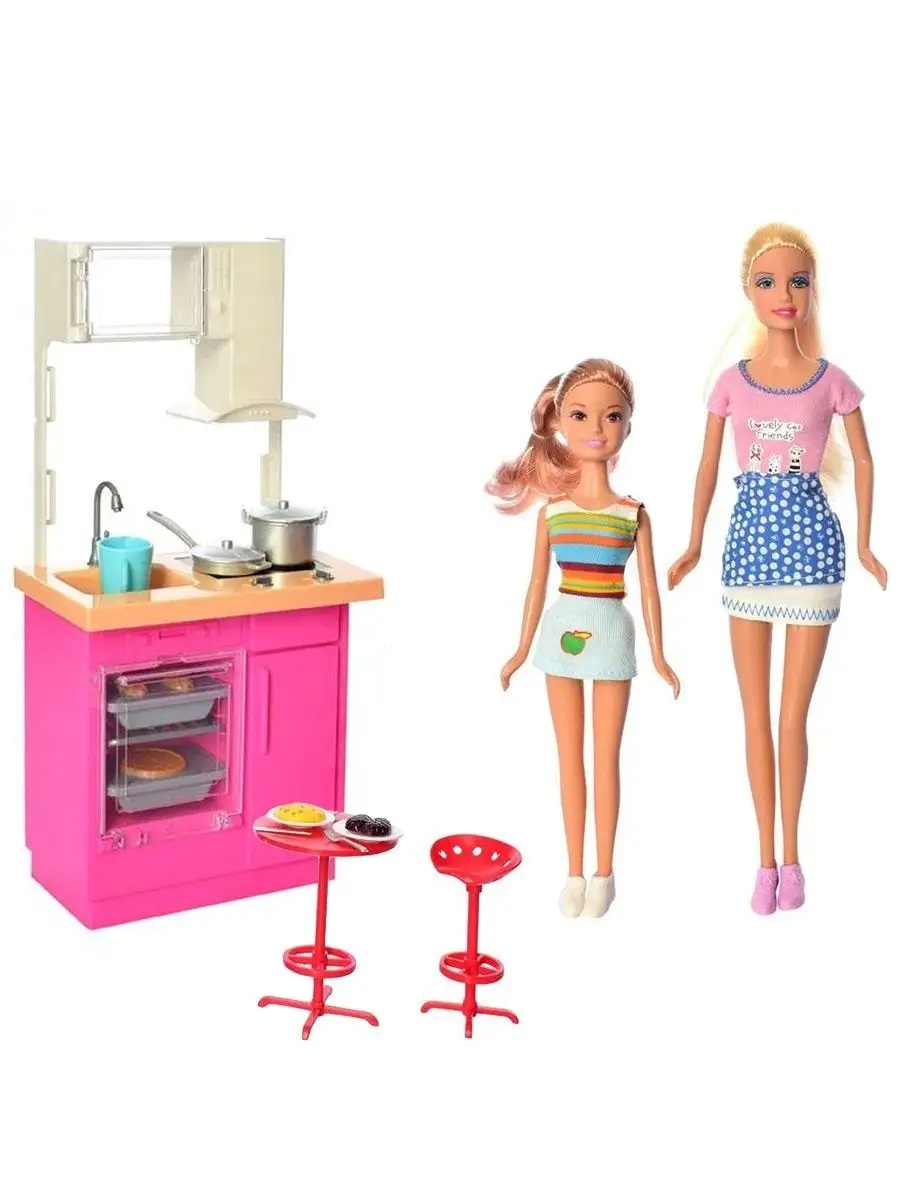 Кукла модельная Defa Lucy набор кукол 2 шт. высота 29 см 8442//розовый - фото 3