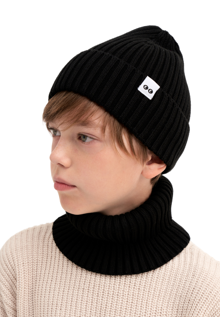 Шапка и снуд wookee Шапка_СнудЧерный - фото 4