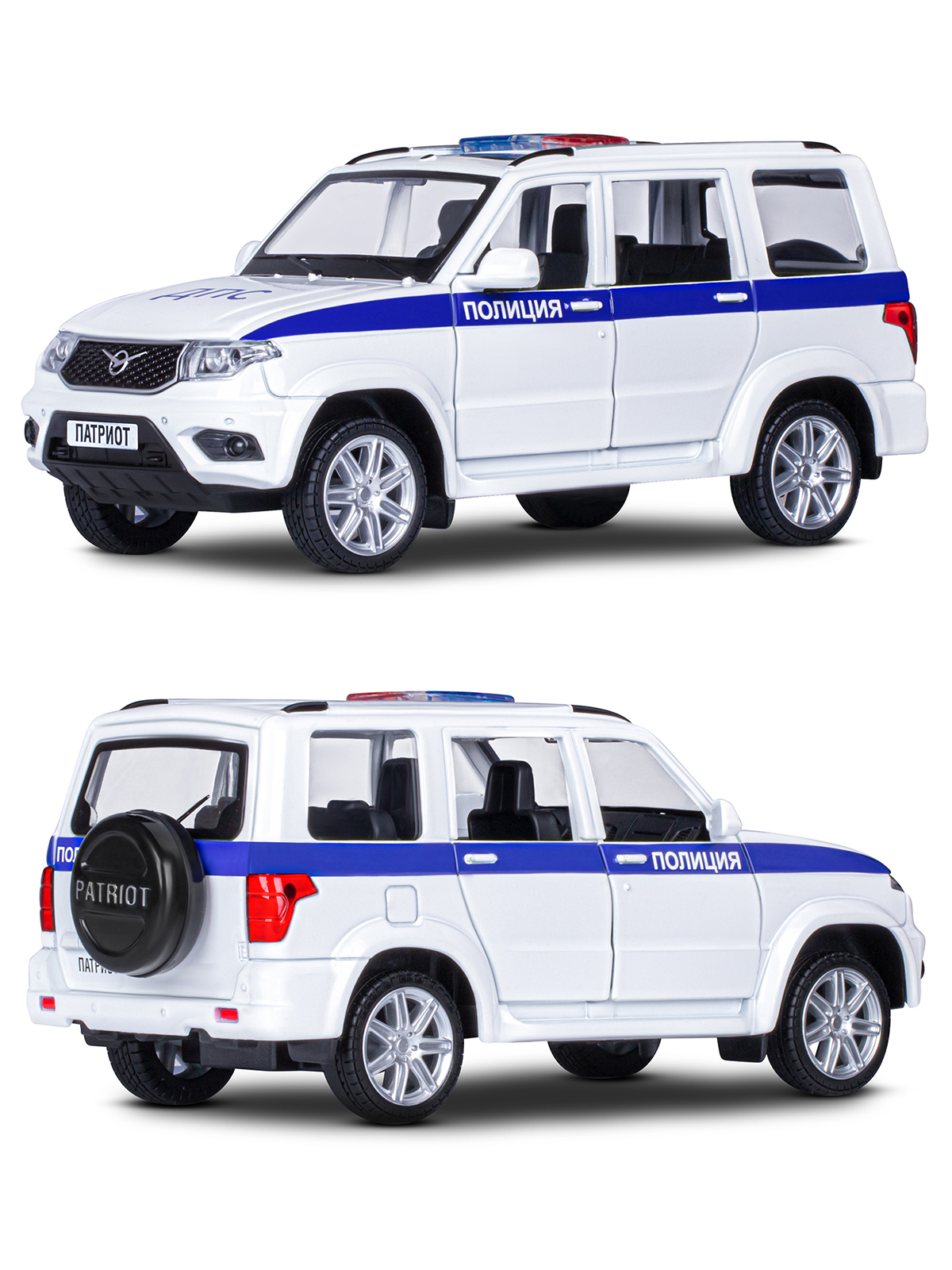 Полицейская машина АВТОпанорама УАЗ Patriot 1:26 JB1251764 - фото 10