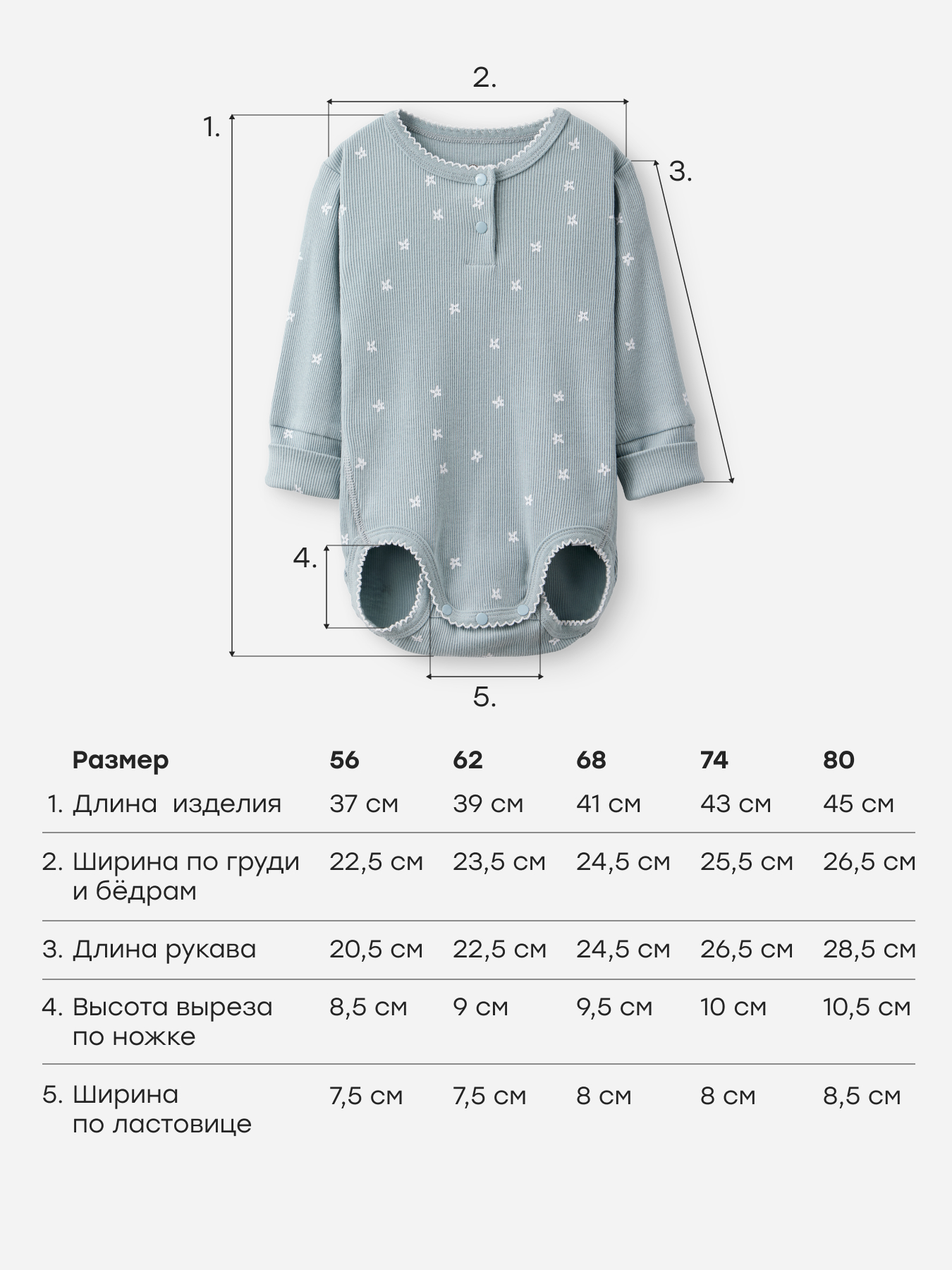 Боди 3 шт Happy Baby 90149-0_white-blue - фото 6