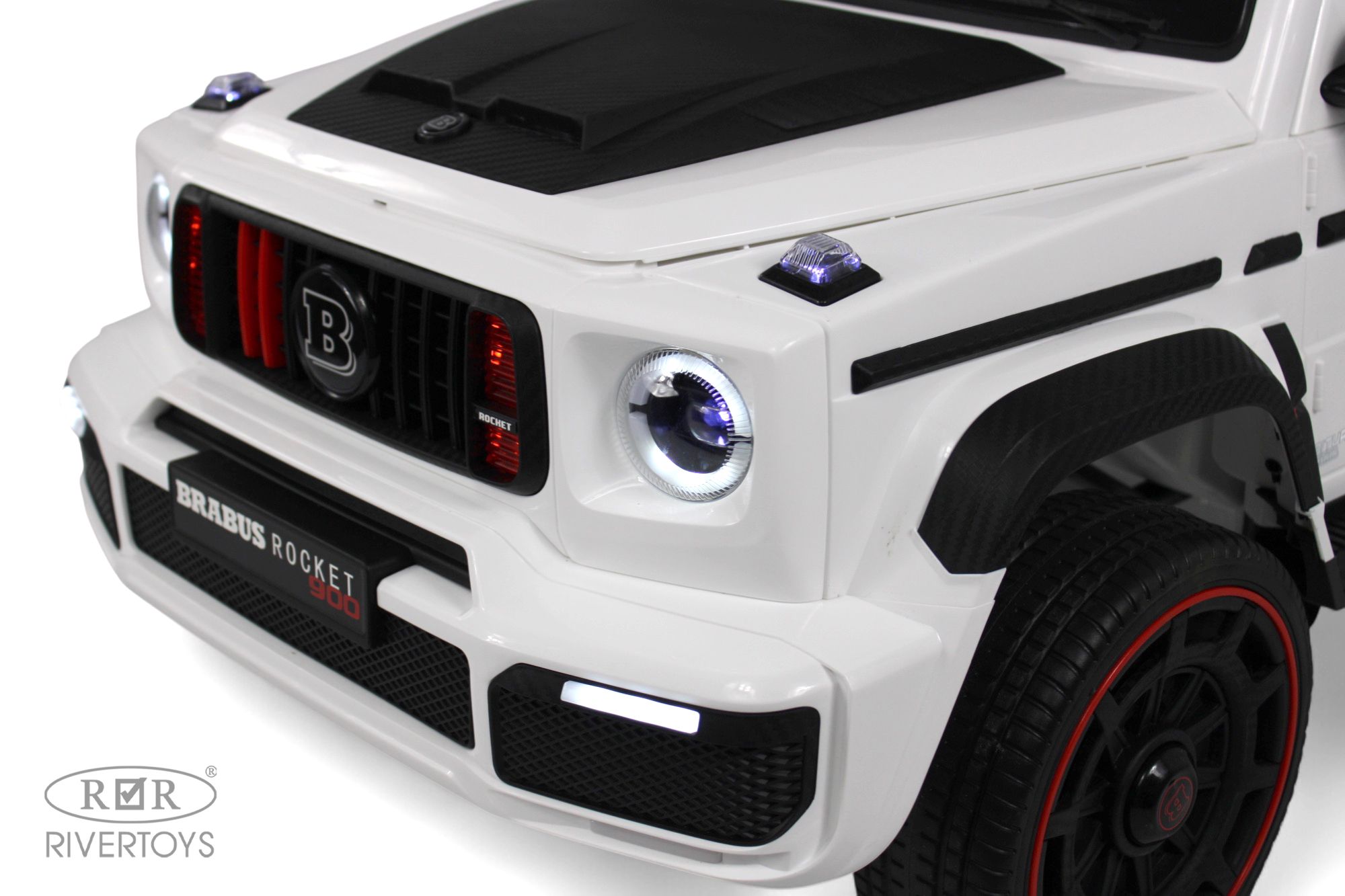 Электромобиль RIVERTOYS Mercedes Z999ZZ-WHITE С пультом ДУ - фото 6