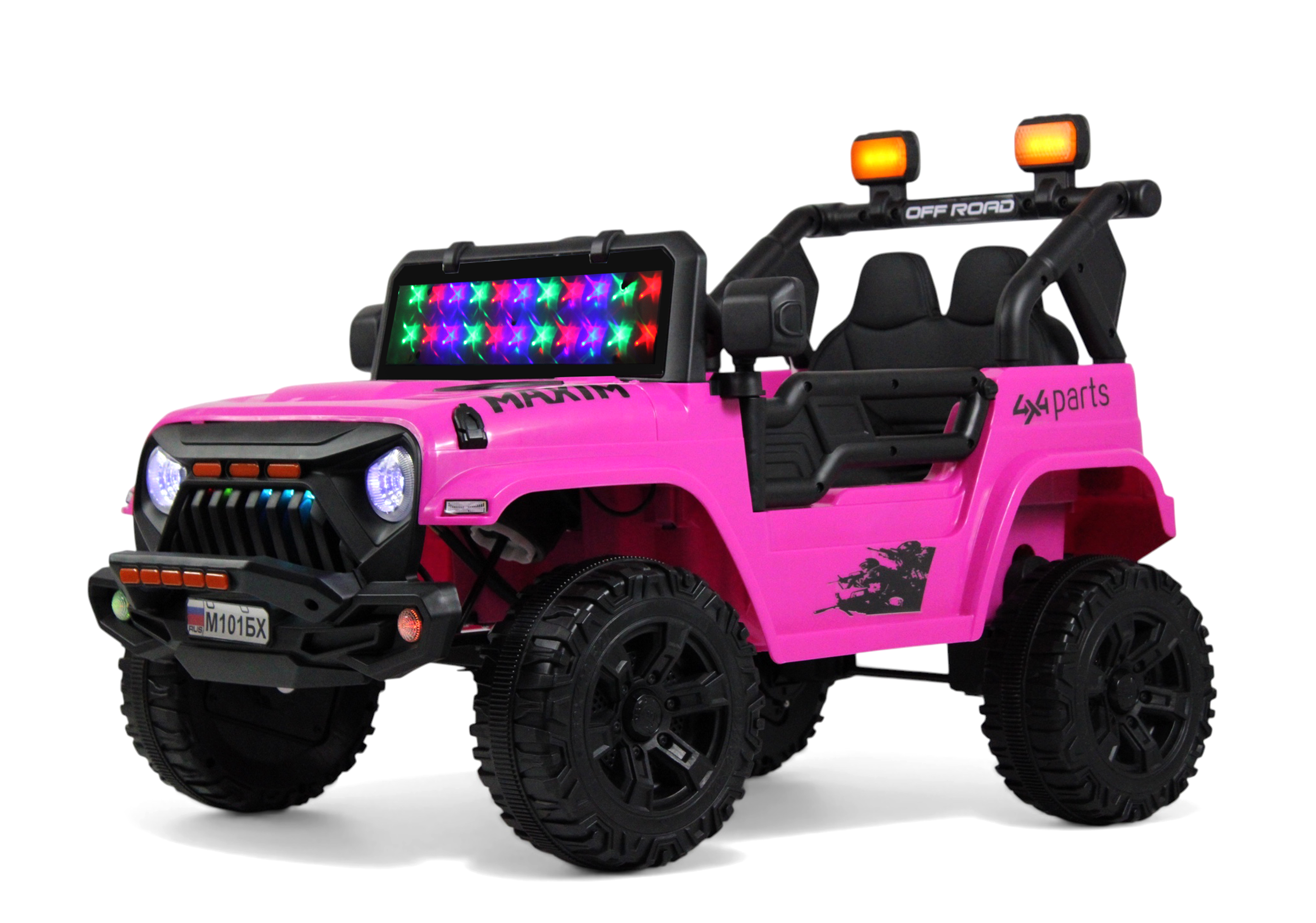 Электромобиль RIVERTOYS М101БХ-PINK С пультом ДУ - фото 2