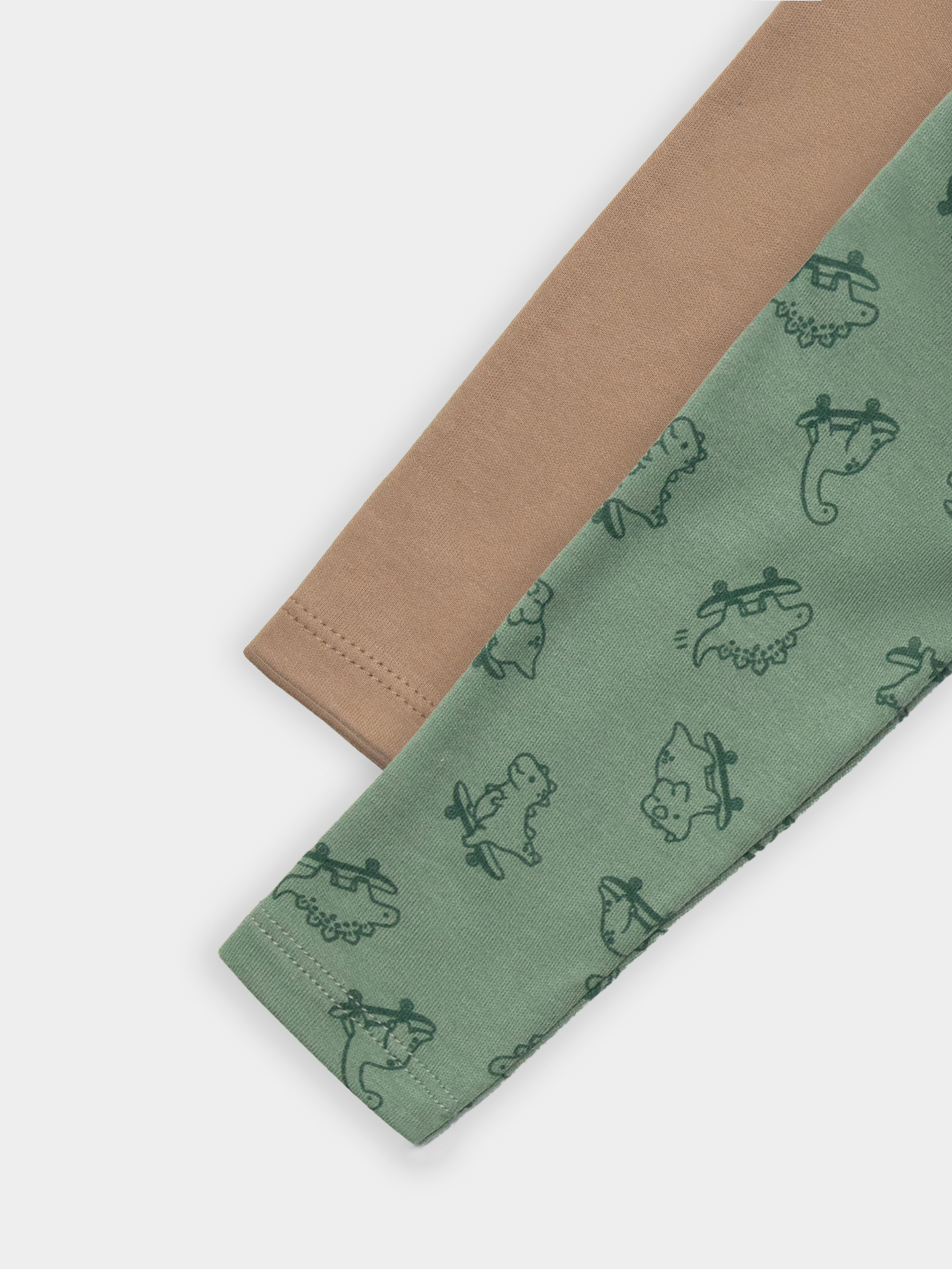 Боди 2 шт Mark Formelle (Марк Формэль) 13016-2/динозавры на зеленом +песочный - фото 5