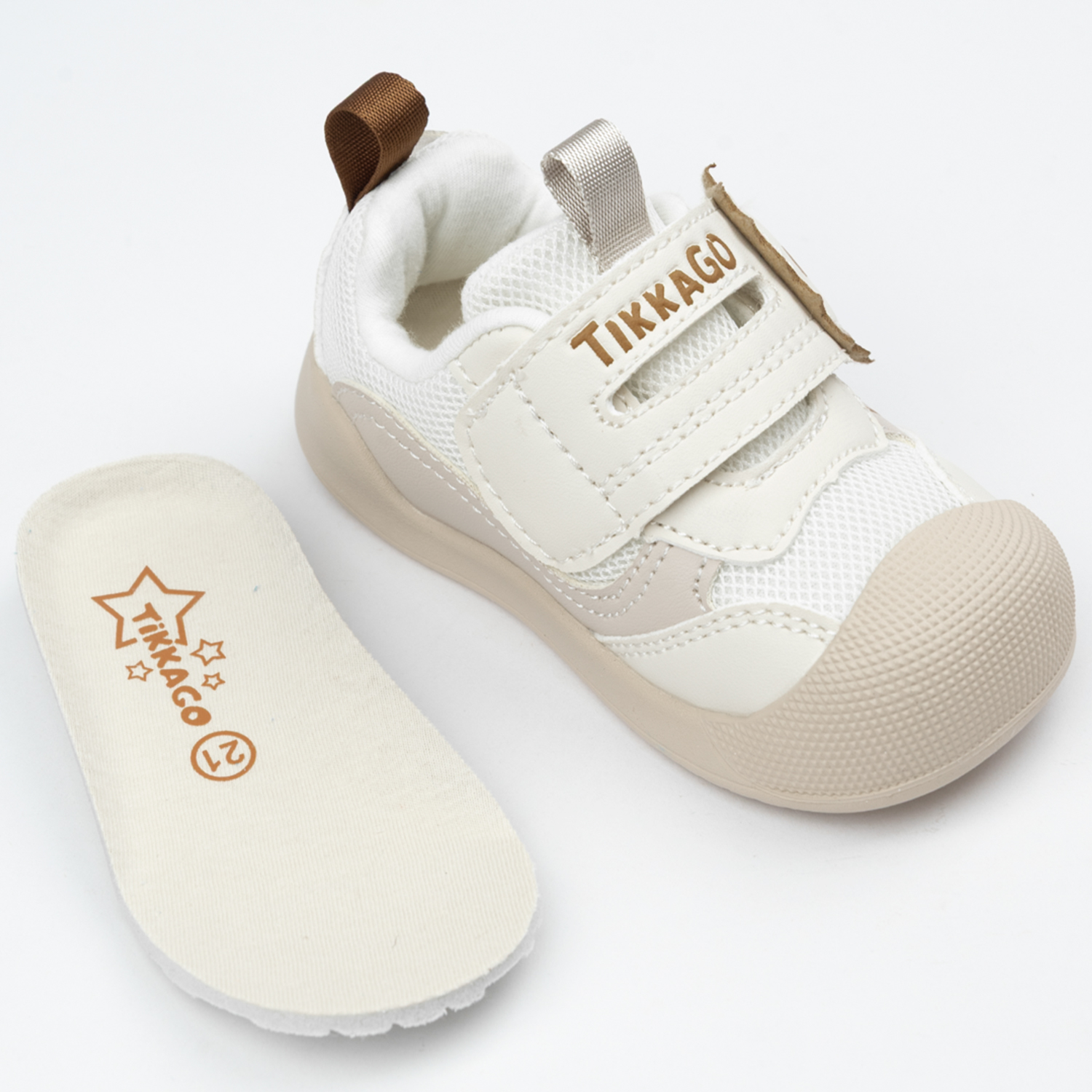 Кроссовки TikkaGo 2G09_23102_beige - фото 4