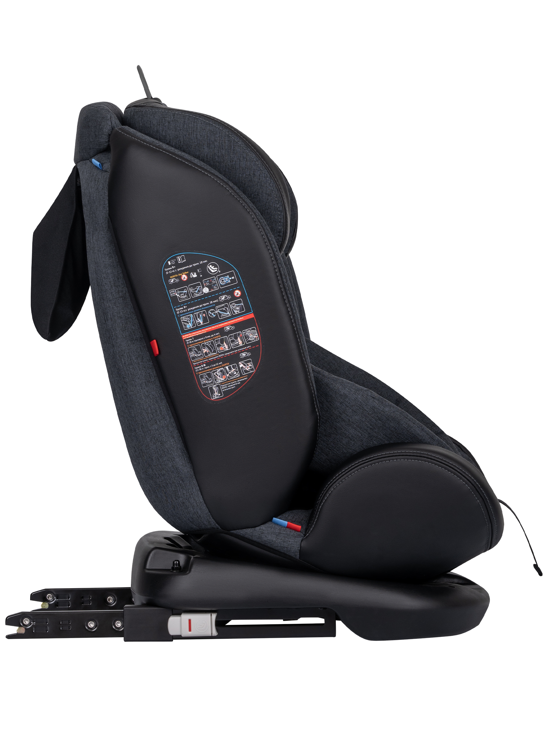 Автокресло Indigo Aero, темно-серый лен Isofix 0+/1/2/3 (0-36 кг) - фото 5