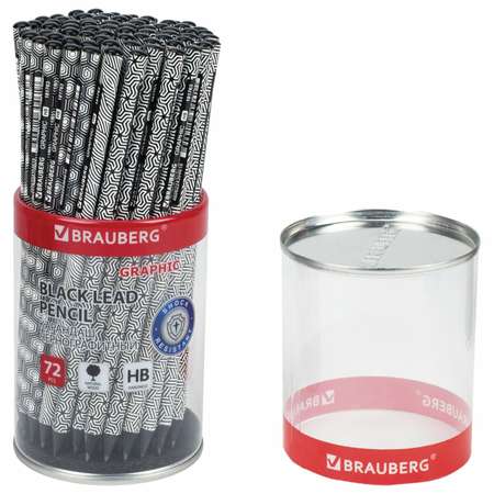Карандаши чернографитные Brauberg 72 шт.
