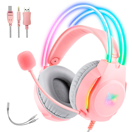 Игровые наушники Onikuma X26 Pink Space