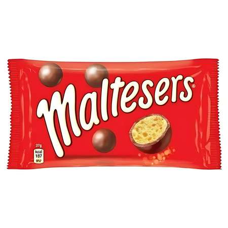 Драже Maltesers хрустящие шарики в молочным шоколаде 37г