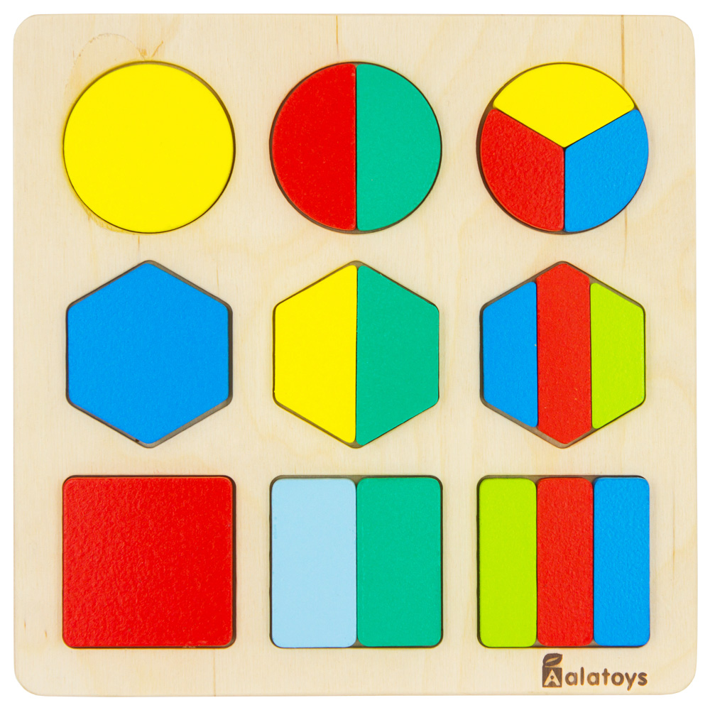 Настольная игра Alatoys ГЕОМЕТРИЧЕСКИЕ ДРОБИ 18деталей - фото 10