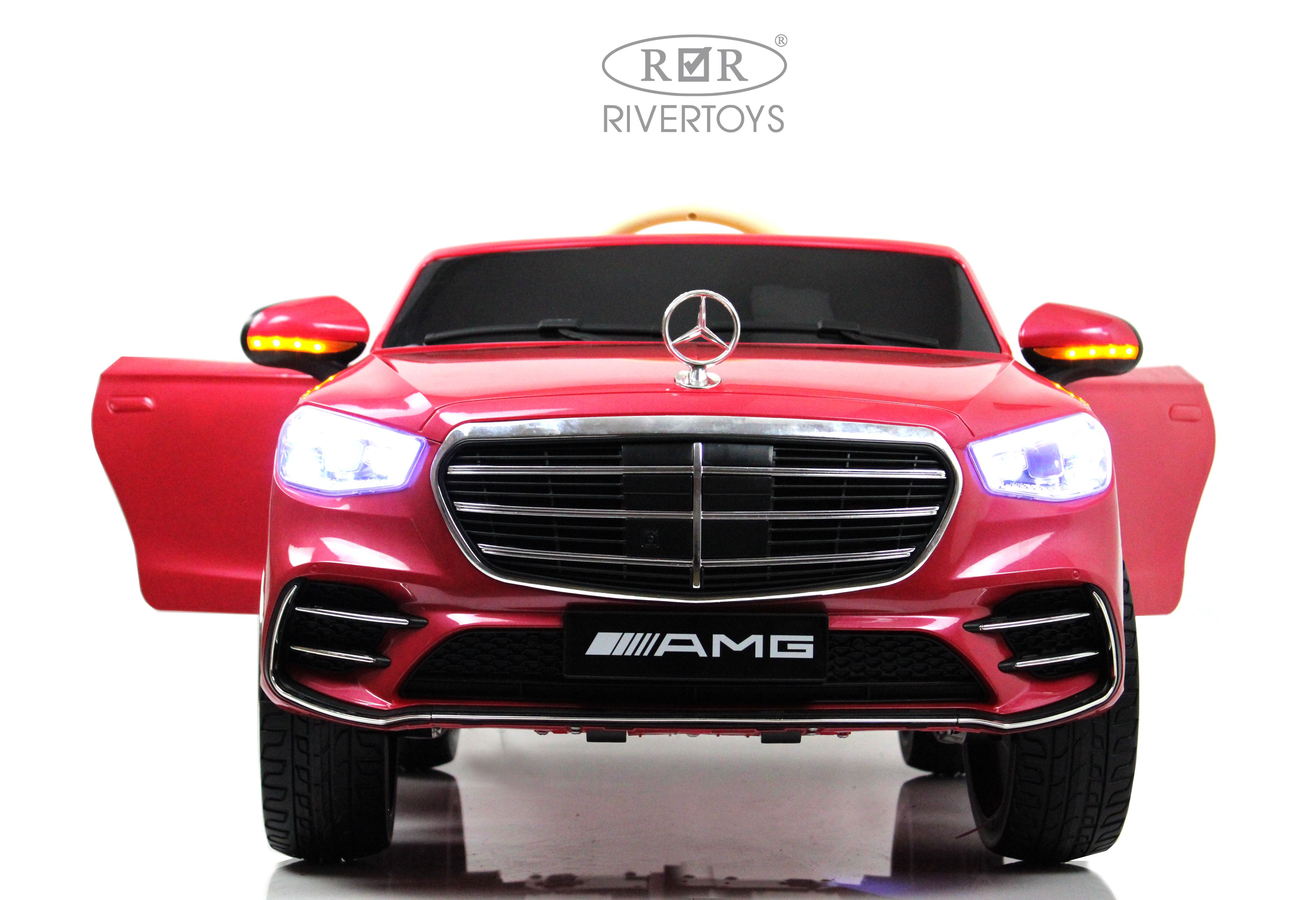 Электромобиль RIVERTOYS Mercedes М333БХ-PINK-GLANEC С пультом ДУ - фото 14