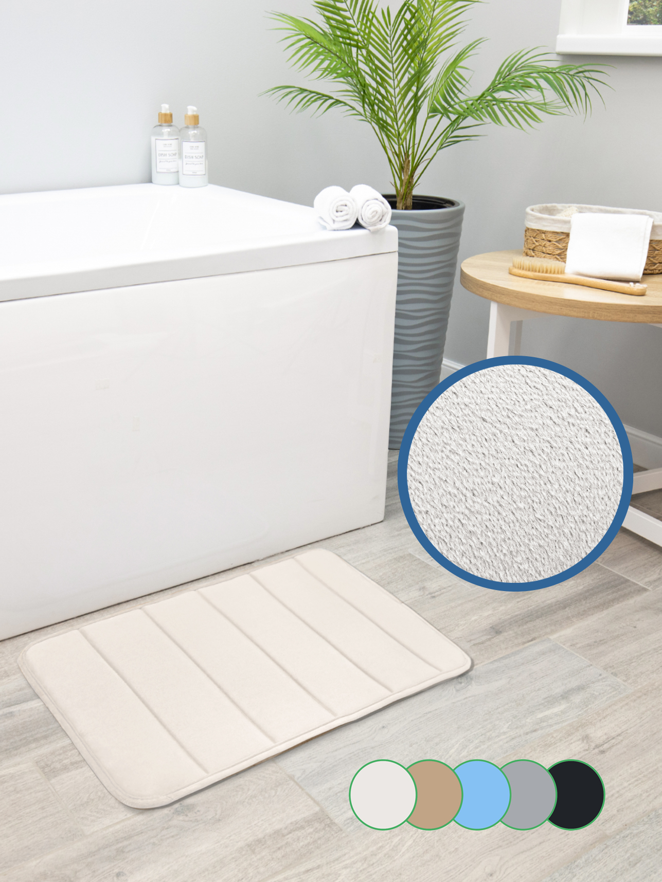 Коврик для ванной VILINA Велюр 40 x 60 см 1 шт. - фото 9