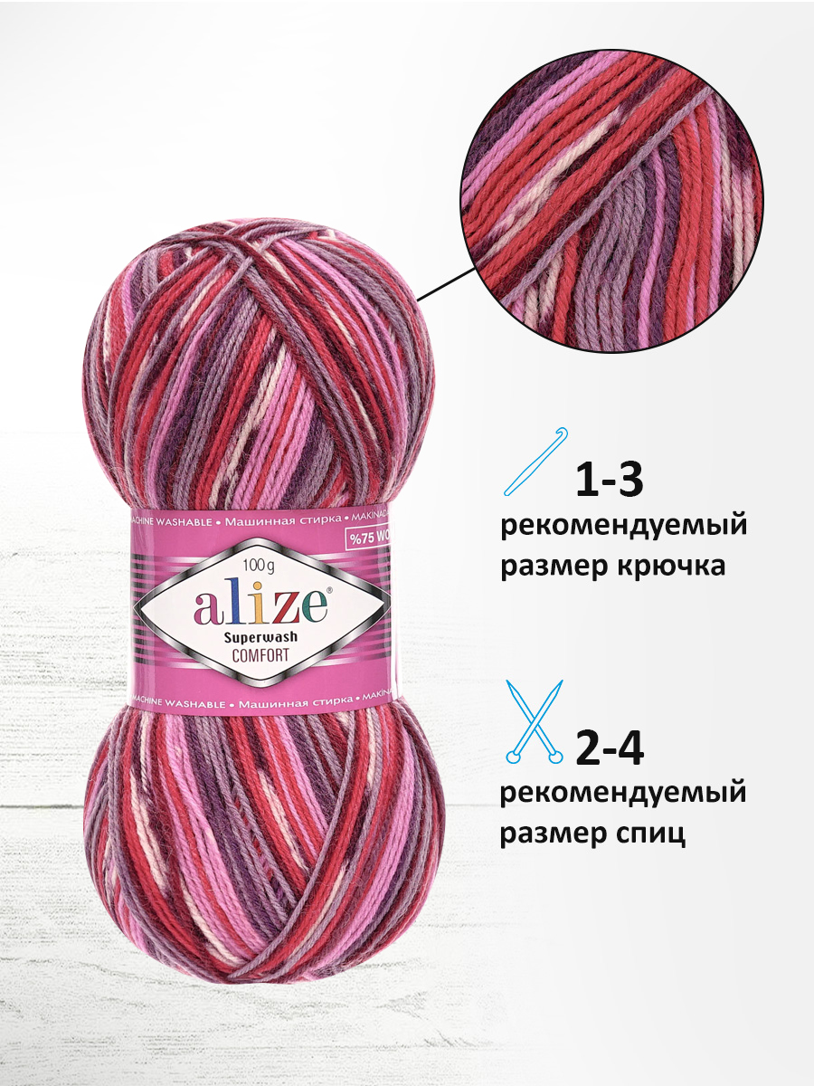 Пряжа Alize 100г 420м 5шт - фото 2