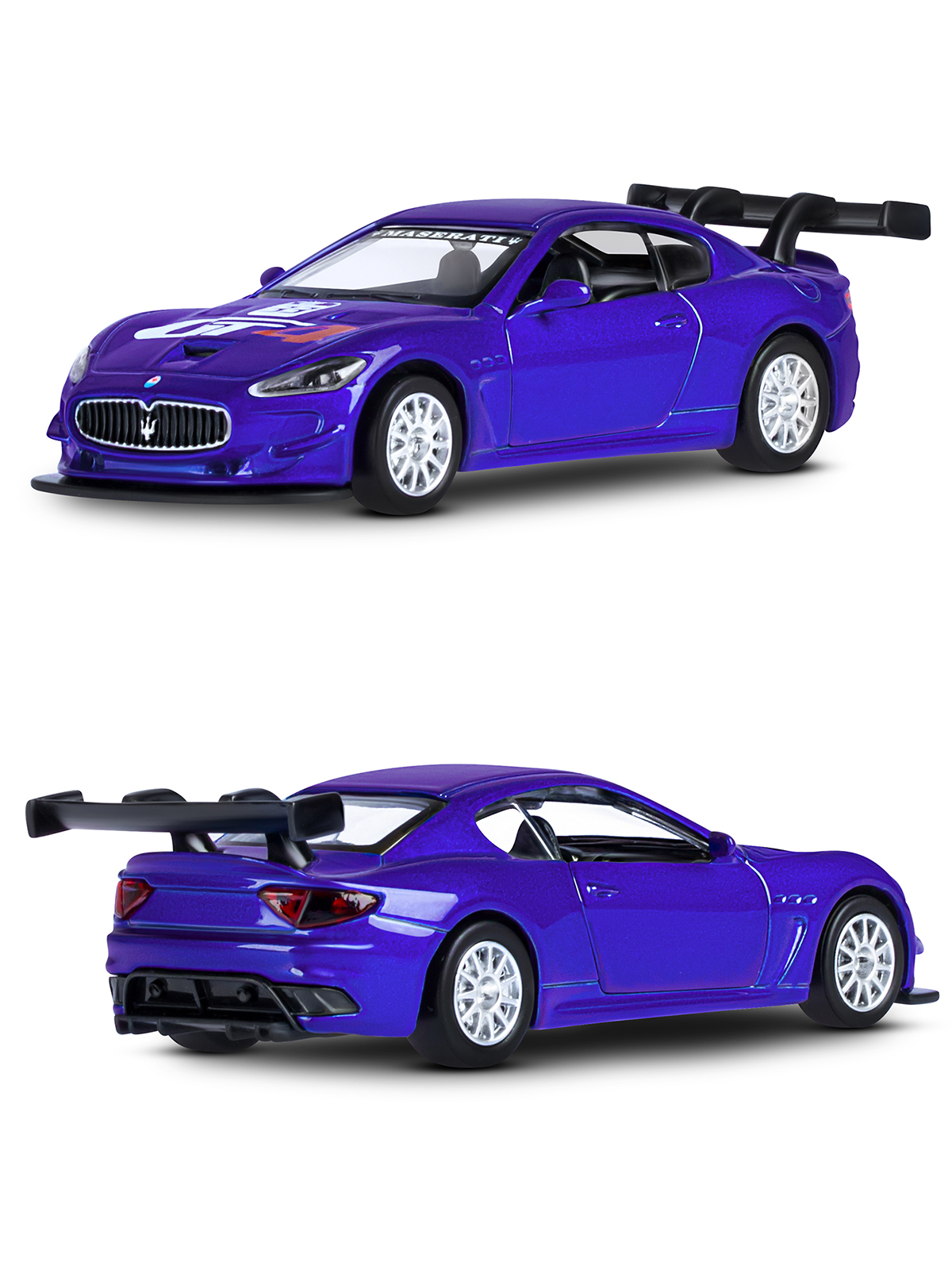 Автомобиль АВТОпанорама Maserati Gran Turismo MC GT4 1:43 JB1200178 - фото 9