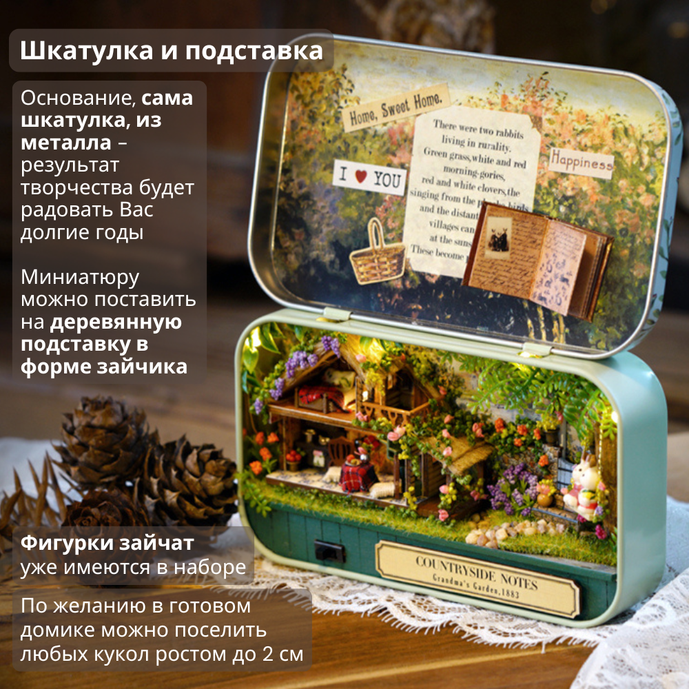 Конструктор Yarvita DIY House Бабушкин сад - фото 6