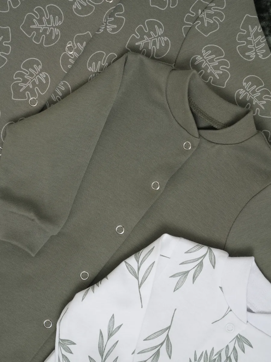 Комбинезон 3 шт Супер Пупс нбр/3пр/ком/сл/SK18хакилисточкиветочки - фото 15