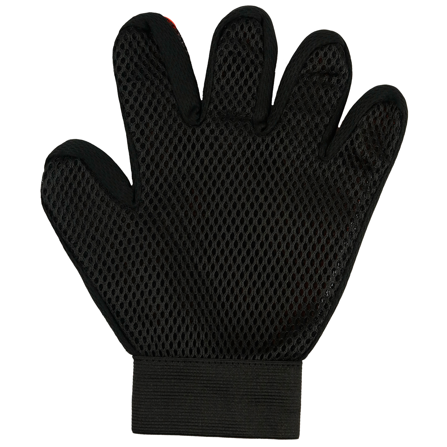 Перчатка для животных Не один дома Чистюля для вычесывания 23*18*4см красная - фото 2