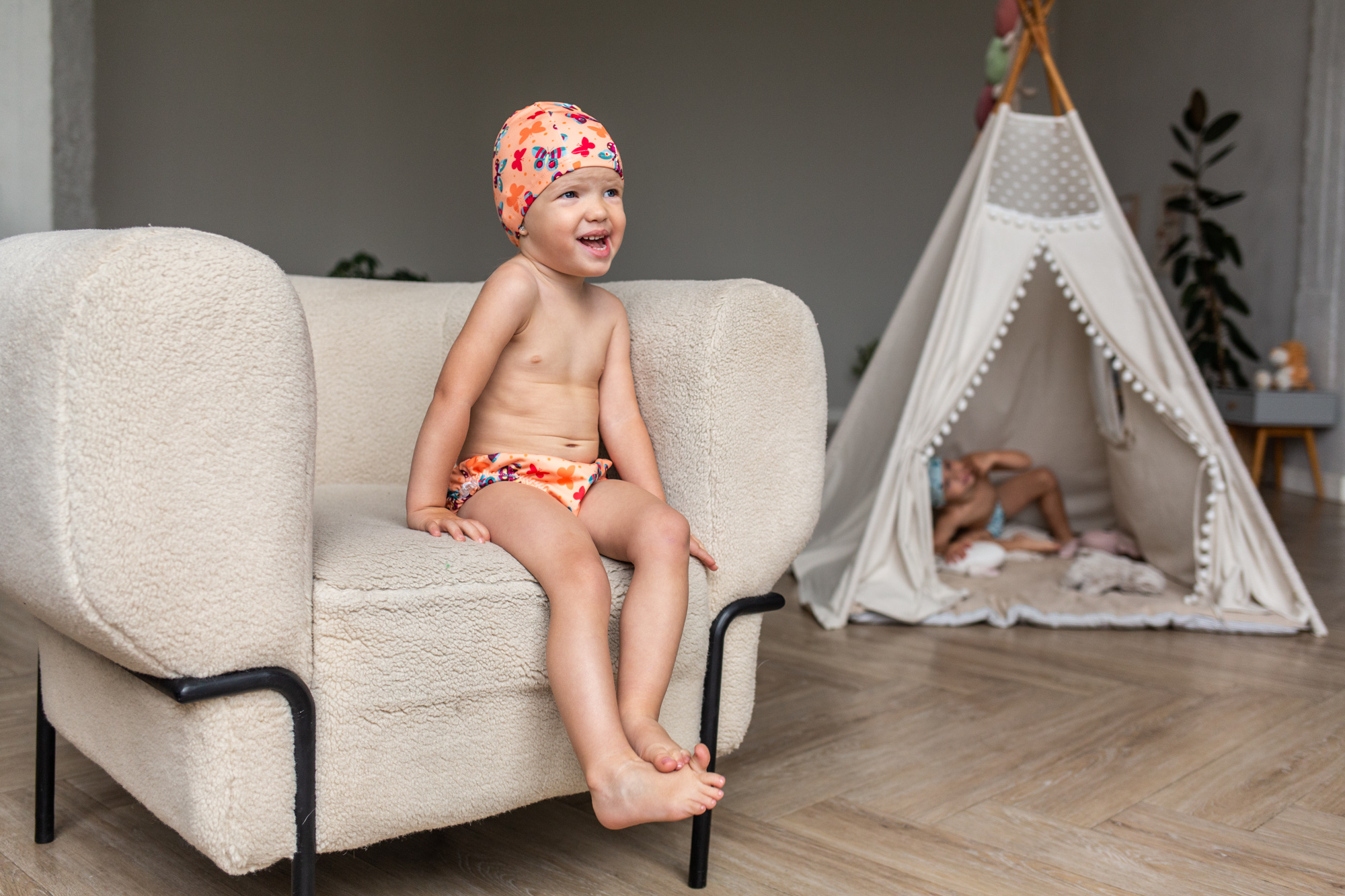 Шапочка для плавания Мамин Я Бабочки размер 3-6 лет - фото 6