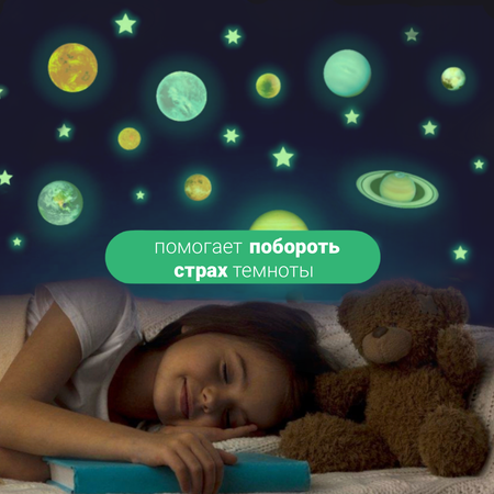 Набор для творчества Люми-Зуми Планеты декорирование наклейками