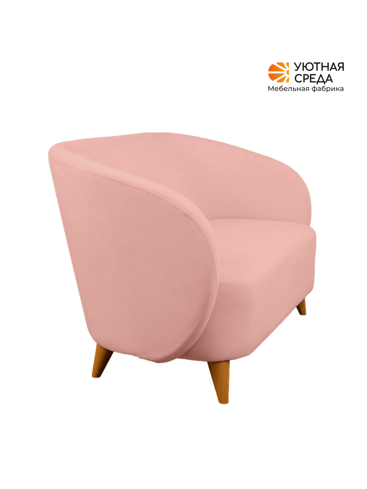 Диван Уютная среда розовый велюр розовый - фото 16