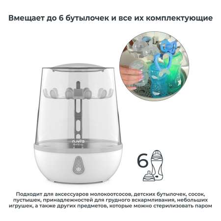Стерилизатор для бутылочек и сосок Nuvita SteriEasy, паровой