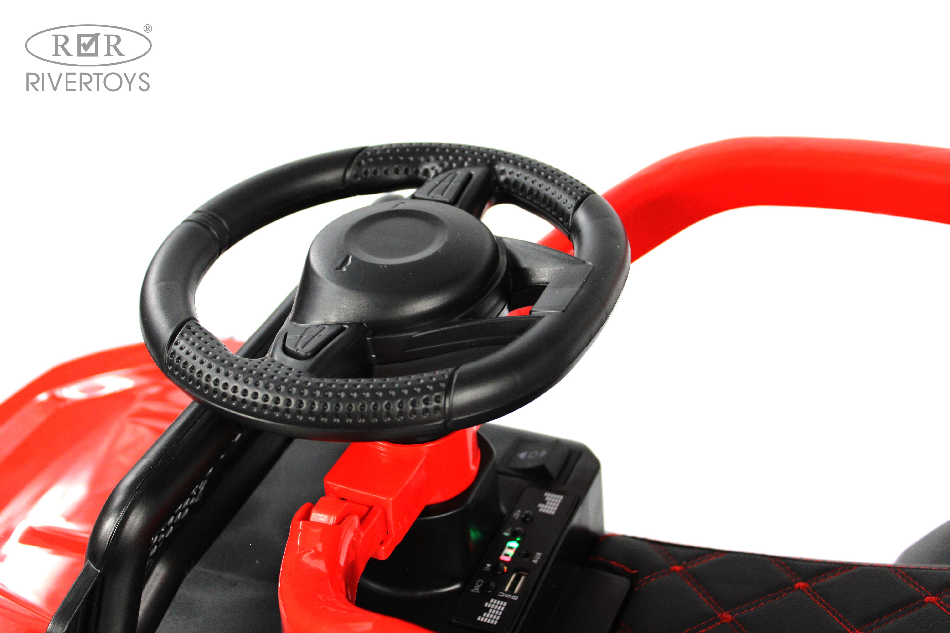 Электромобиль RIVERTOYS G005GG-RED С пультом ДУ - фото 9