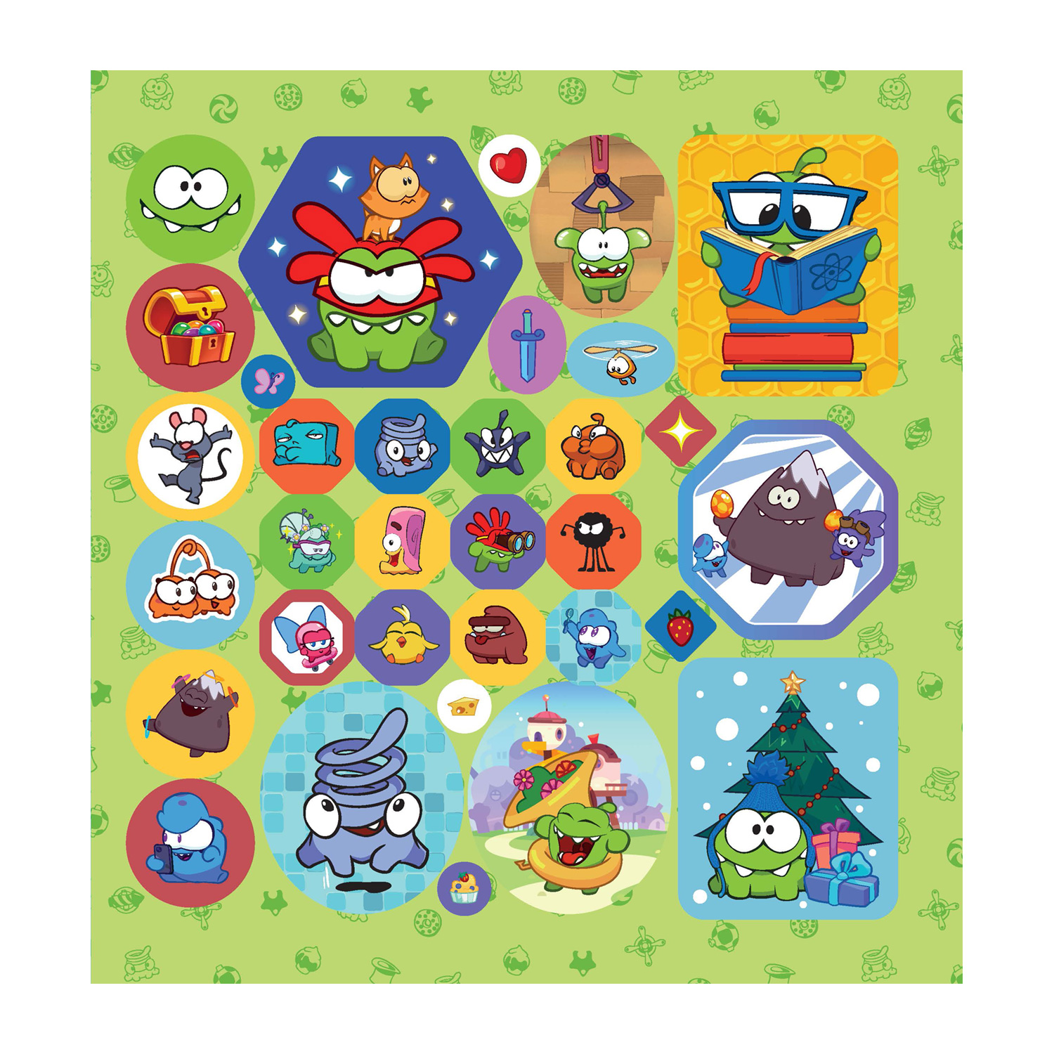 Книга ND PLAY 200 наклеек Ам Ням Накорми монстрика - фото 3