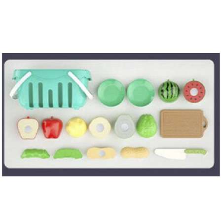 Игровой набор SHARKTOYS продукты, тележки и корзинки, прилавок, касса