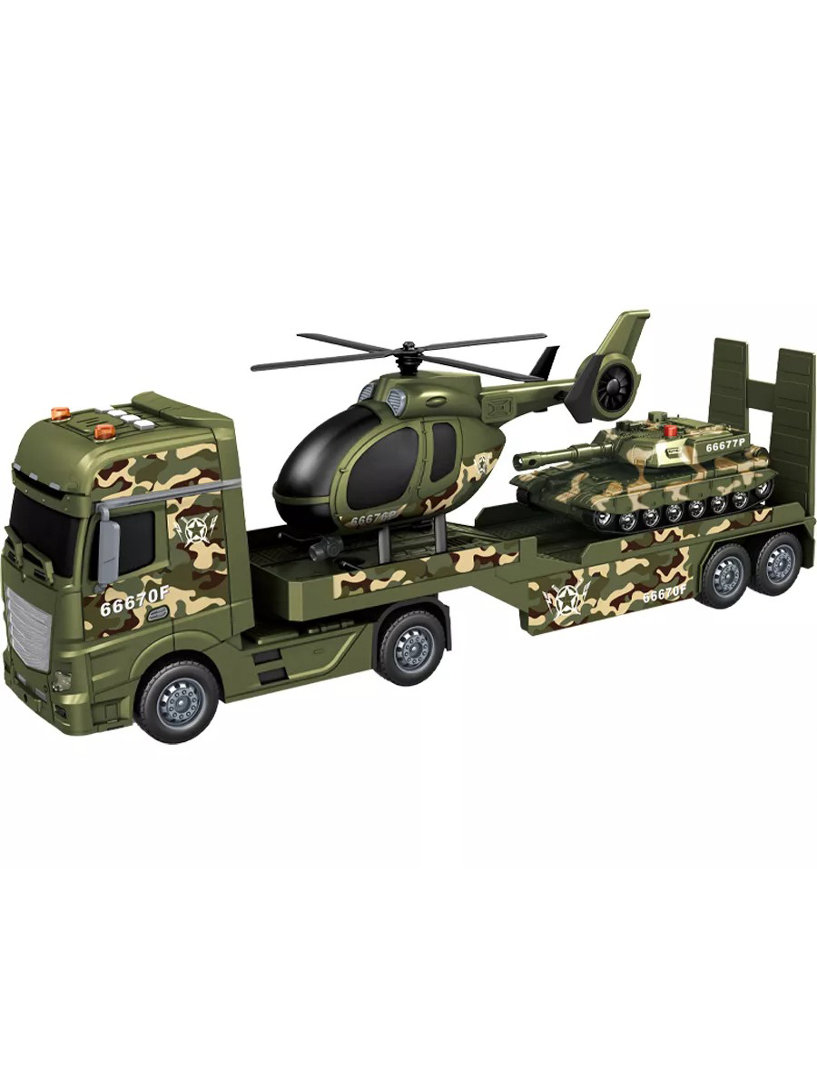 Автовоз Givito Военный транспортер G235-479 - фото 3