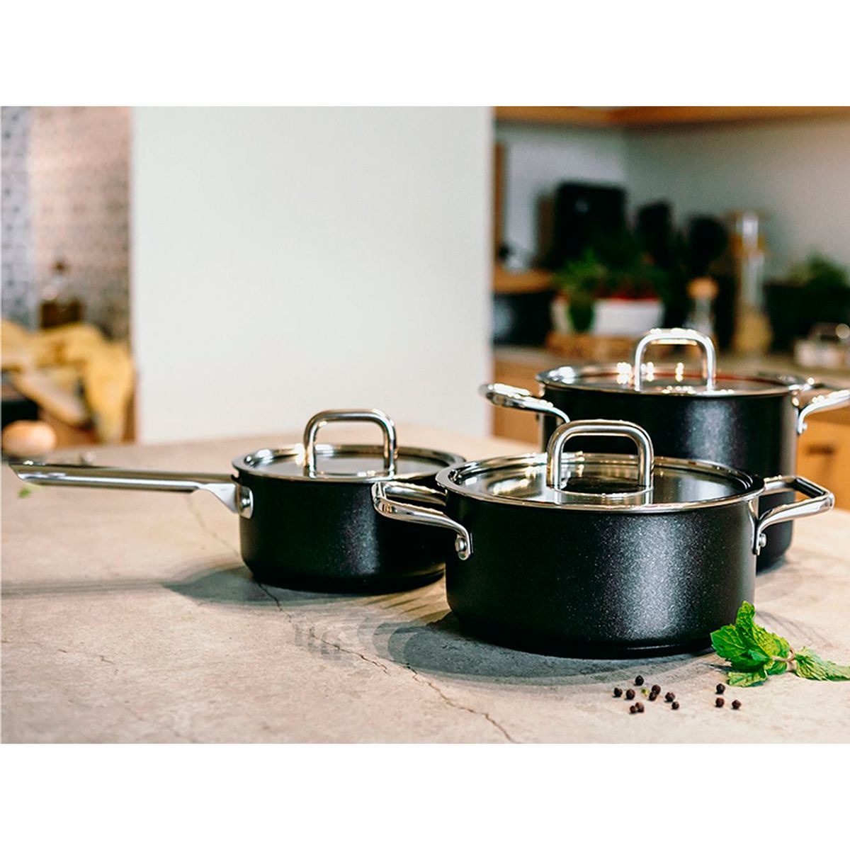 Кастрюля Silampos Comfort Glass Black - фото 3