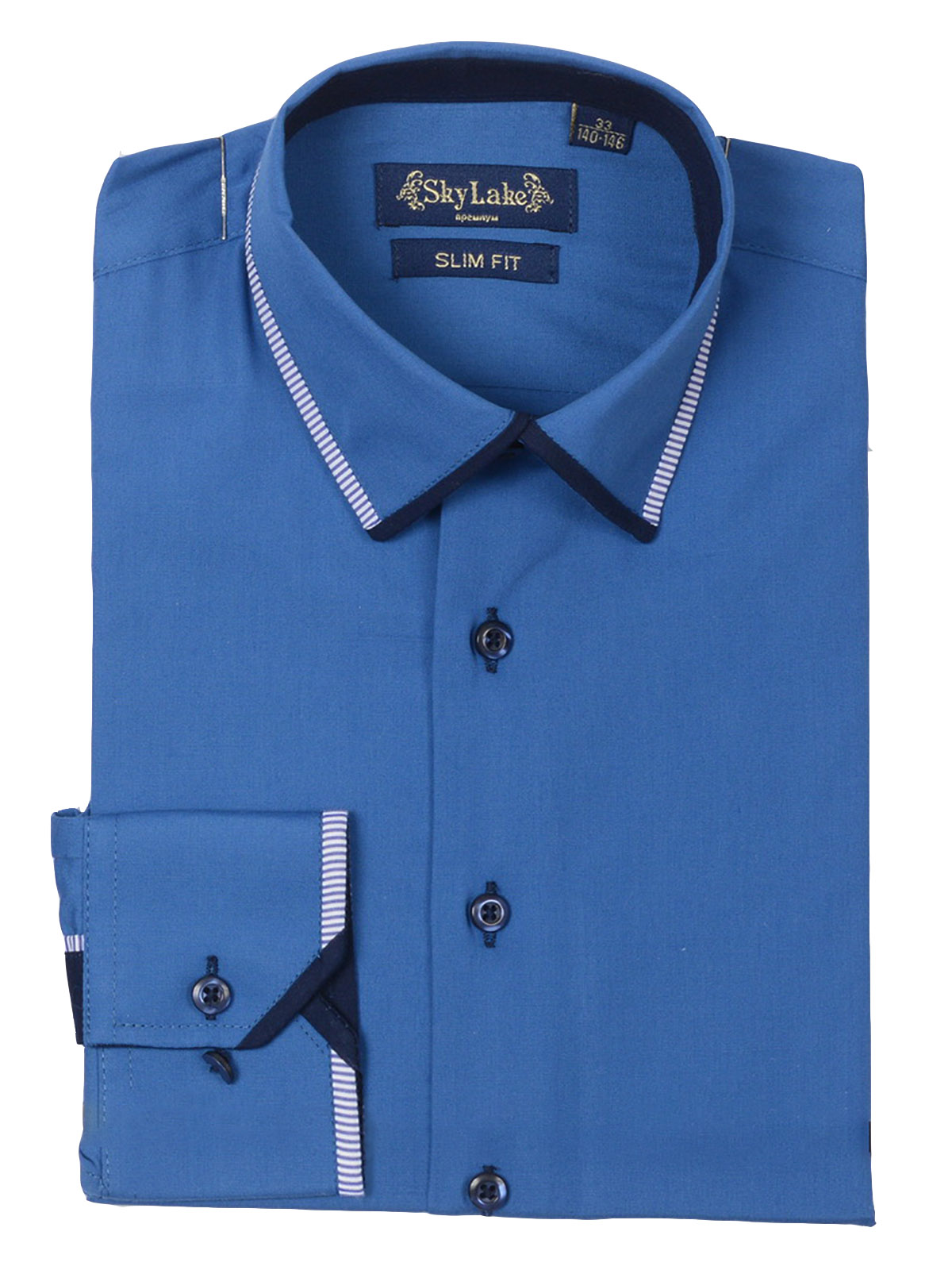 Рубашка Sky Lake 1201 PREMIUM SLIM FIT электрик - фото 2