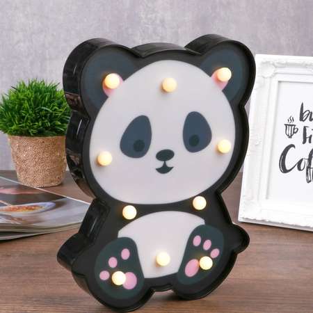 Ночник-светильник MINI-TOYS «Панда» 10*LED лампочек