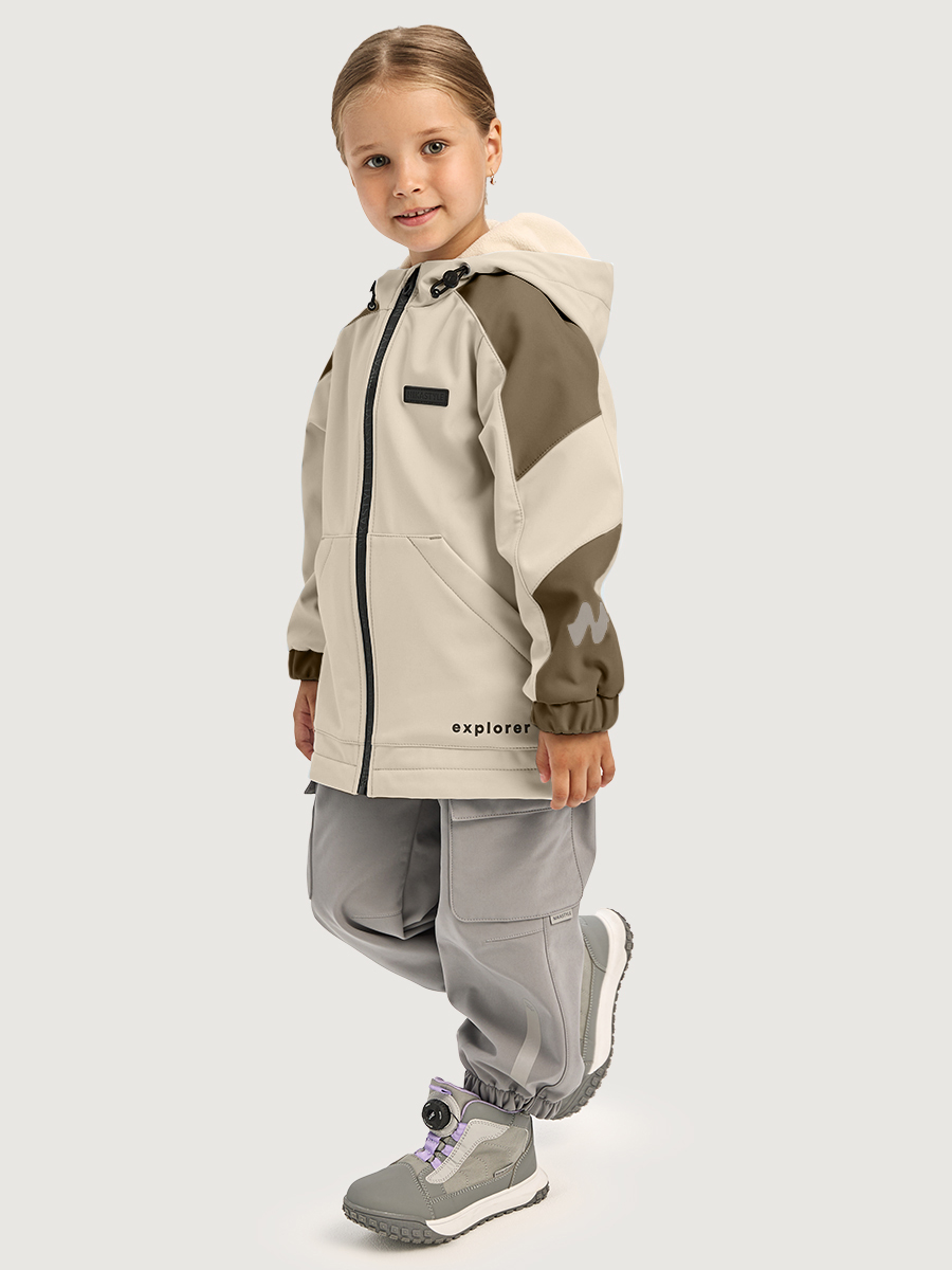 Ветровка NIKASTYLE 4л15226 кешью/кофе - фото 1