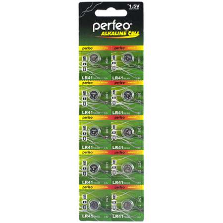 Батарейки Perfeo Alkaline Cell щелочные LR41 10BL