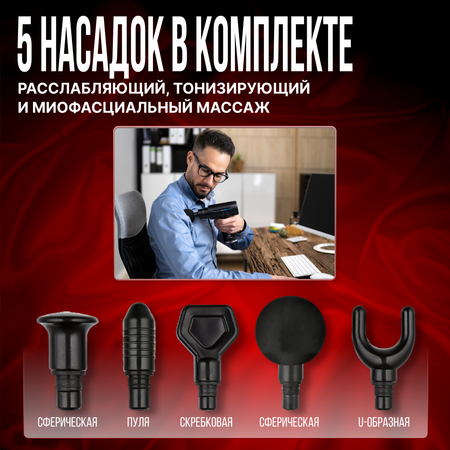 Вибромассажер CS MEDICA VibraPulsar CS-v9 NANO Massage Gun