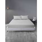 Простыня Mrs.Stretch Mr.Jersy Серый 160 x 200 см на резинке