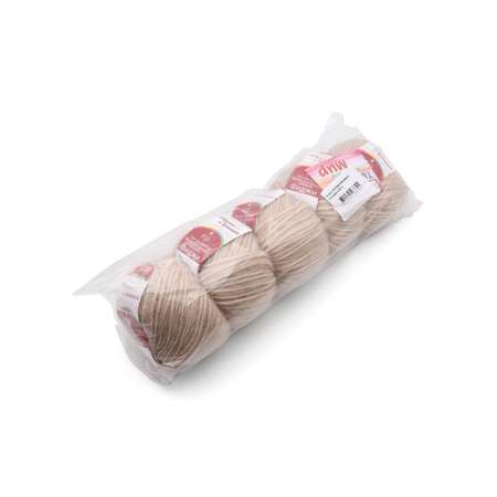Пряжа Пряжа из Троицка Фиджи оригинальная мериносовая шерсть 50 г 95 м 03 светло-бежевый 5 мотков