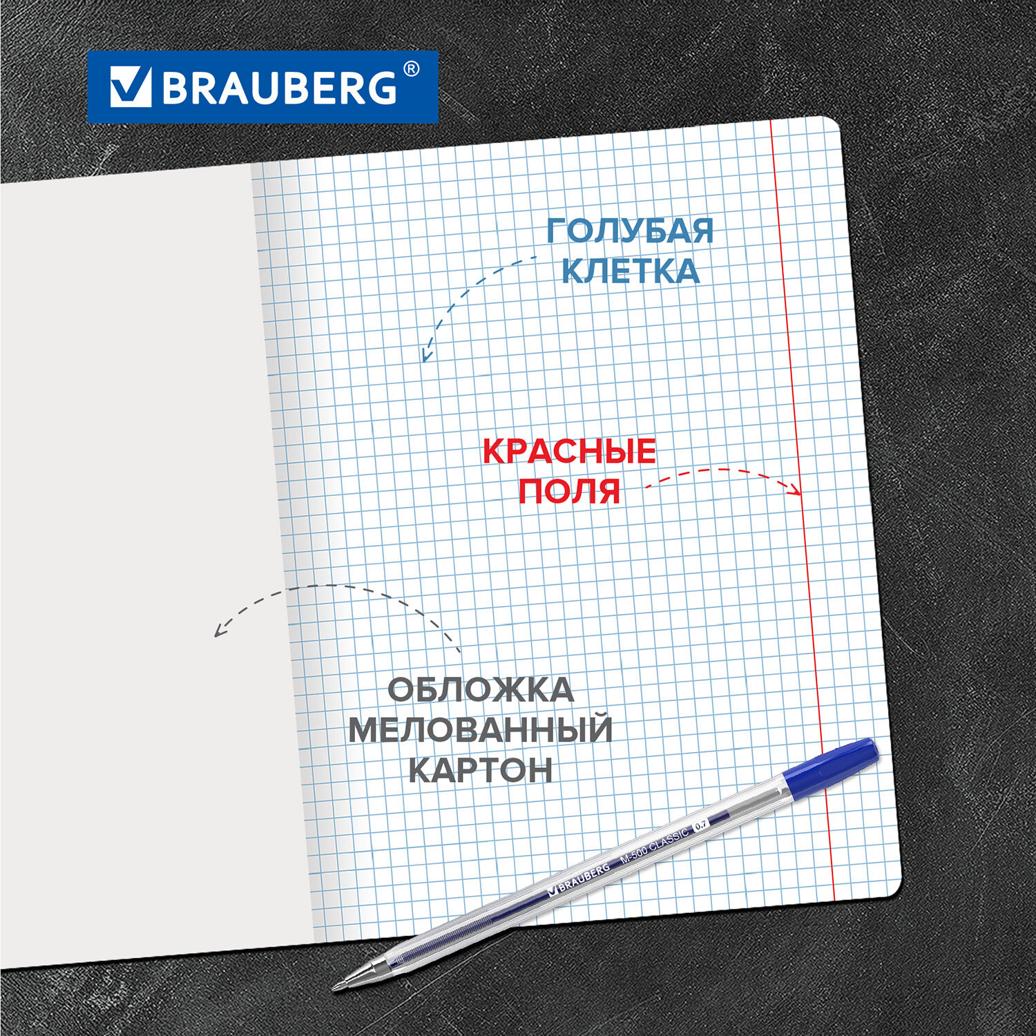 Тетрадь Brauberg клетка 18 лист. 20 шт. - фото 2