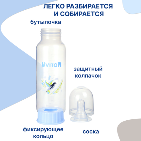 Бутылочка Uviton Anti-Colic 250 мл 1 шт.