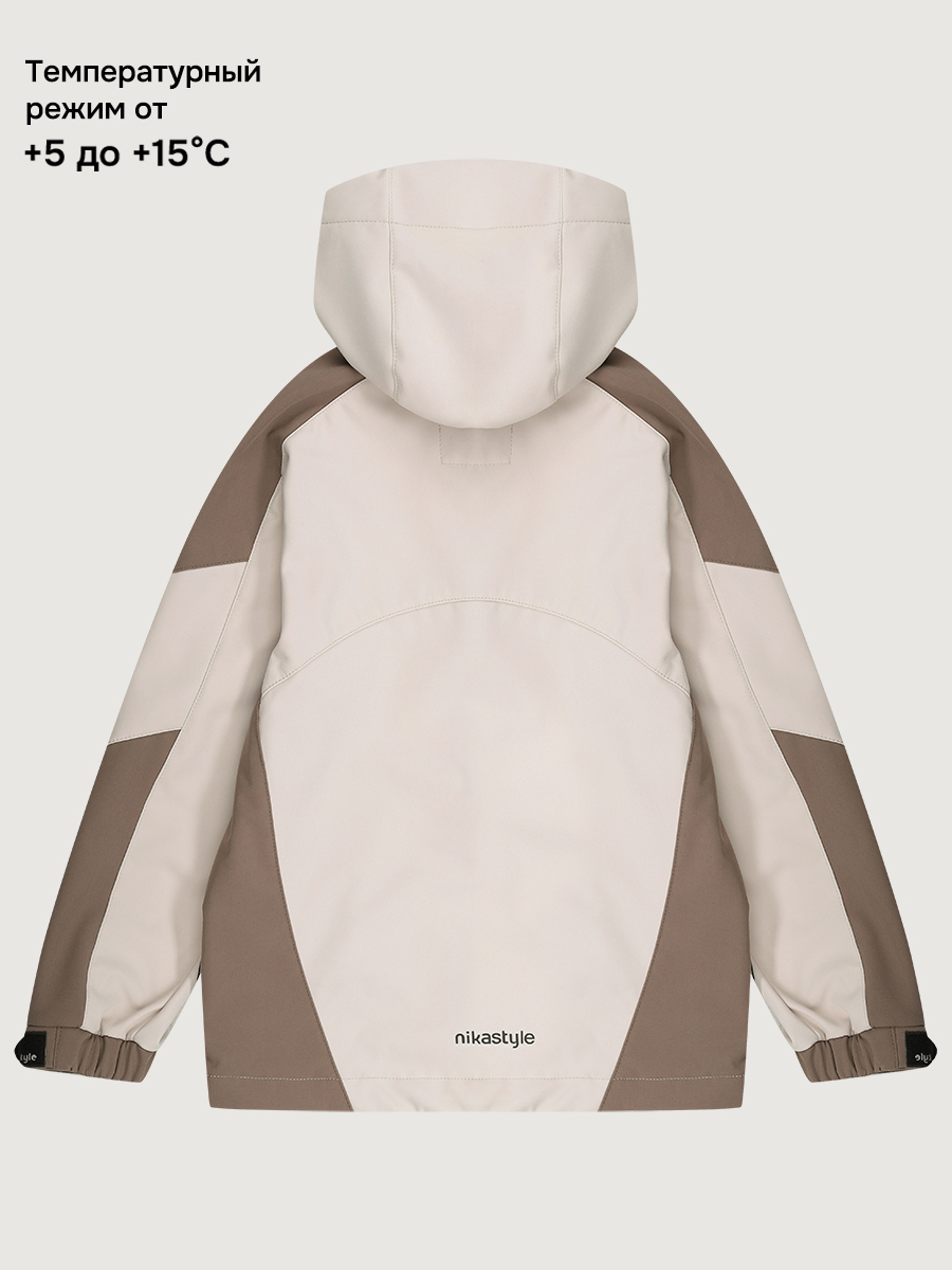 Ветровка NIKASTYLE 4л15426 кешью/кофе - фото 4