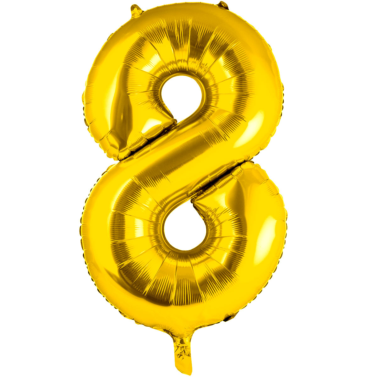 Шар воздушный Веселая затея Цифра 8 Gold 40см - фото 1