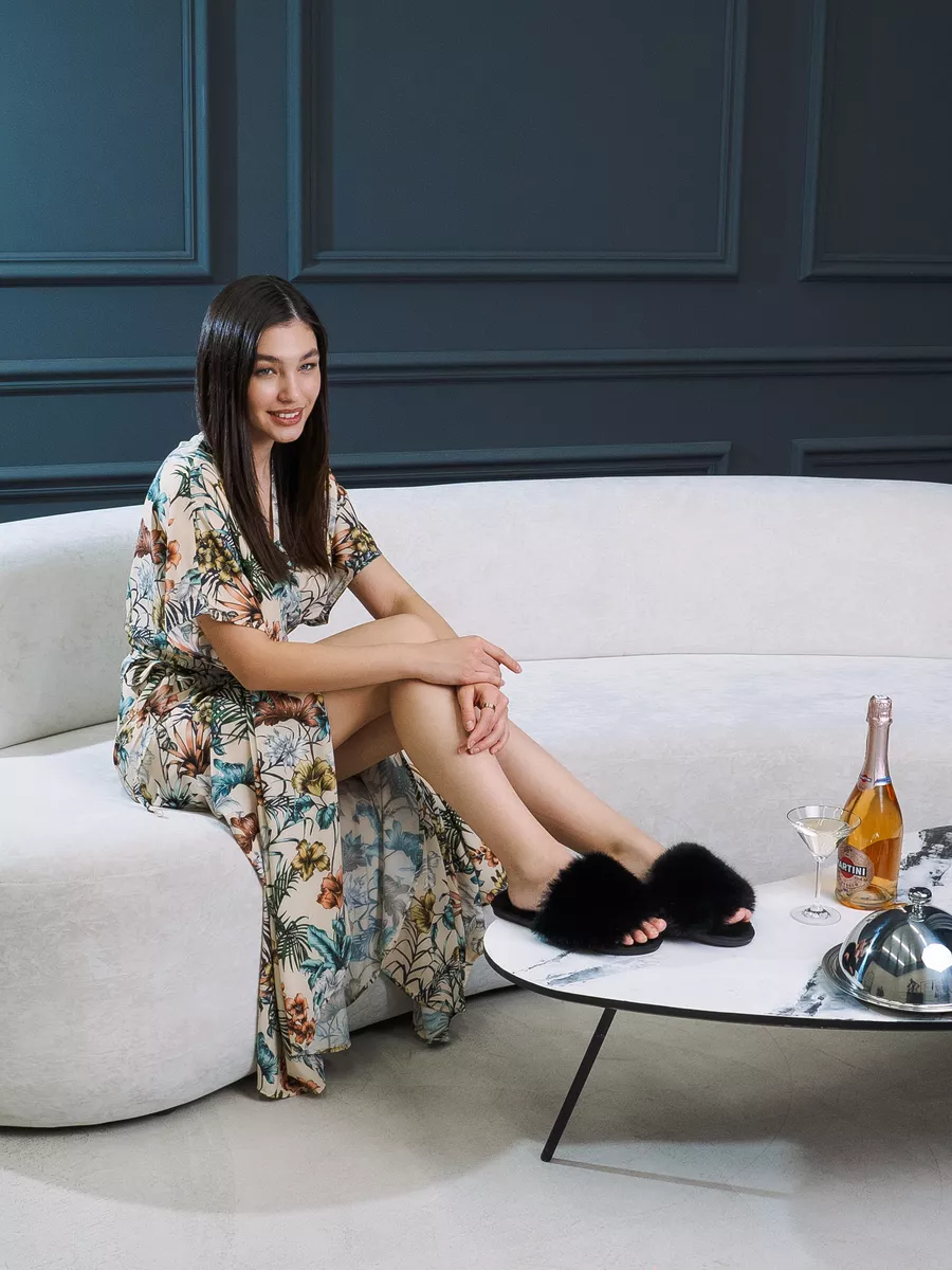 Тапочки UTA HOME 12мех/черн - фото 6