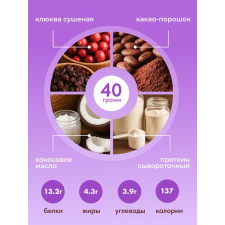 Протеиновый батончик в глазури EpicFit «‎Ягодный мусс» 16шт