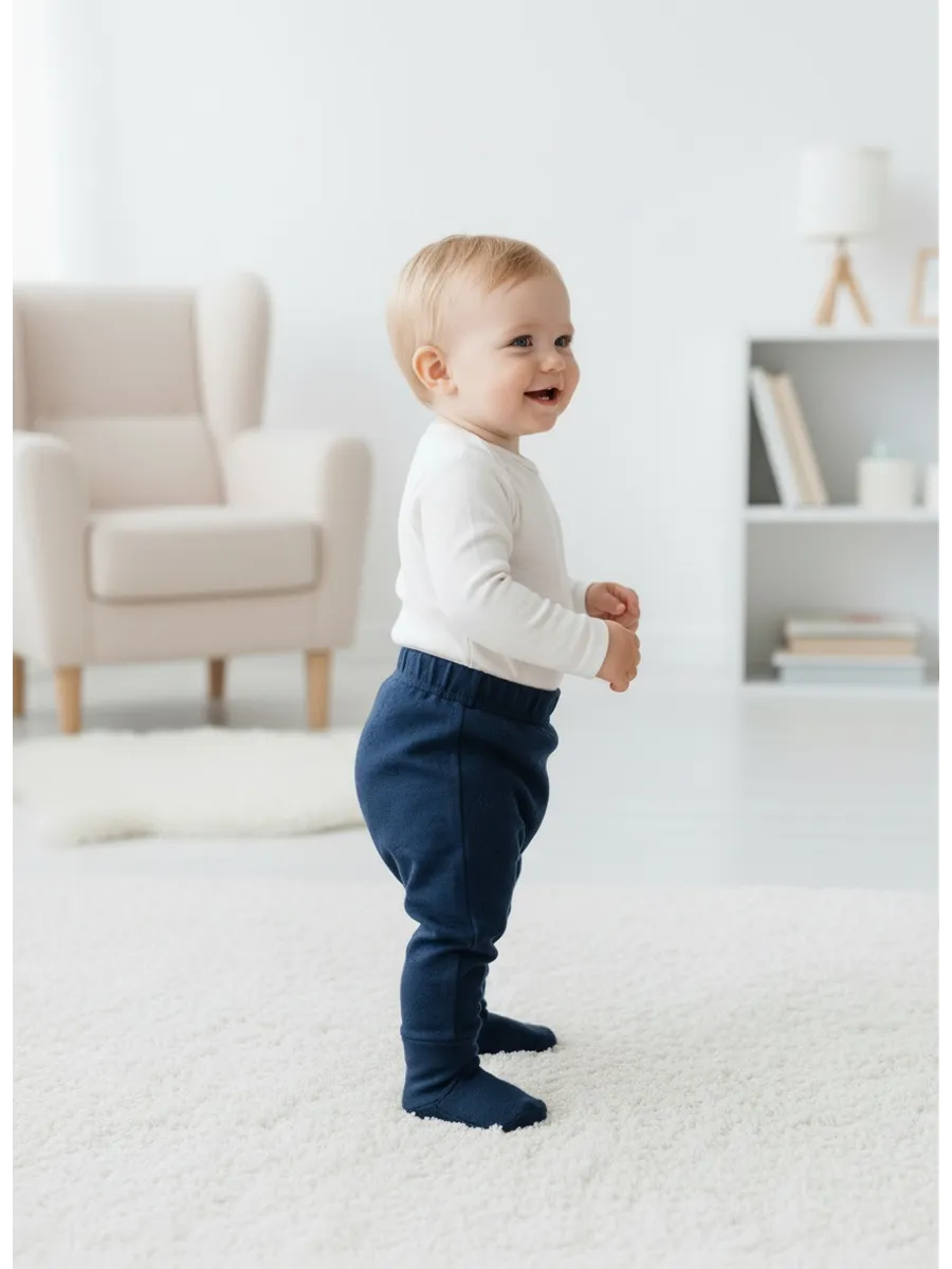 Ползунки Linas baby 738-12W Синий - фото 5