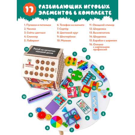 Игрушка Mag Wood бизиборд