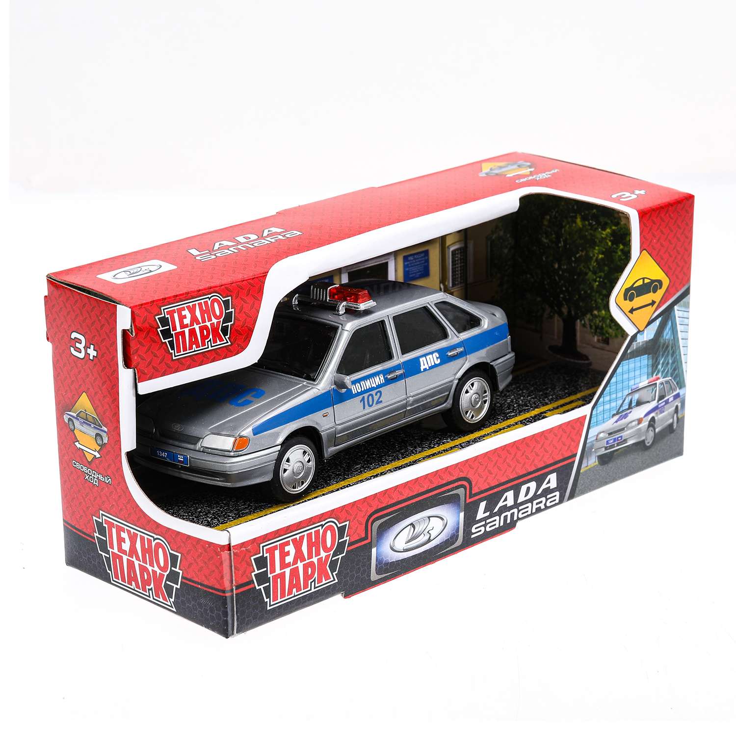 Полицейская машина Технопарк LADA Samara 384364 - фото 3