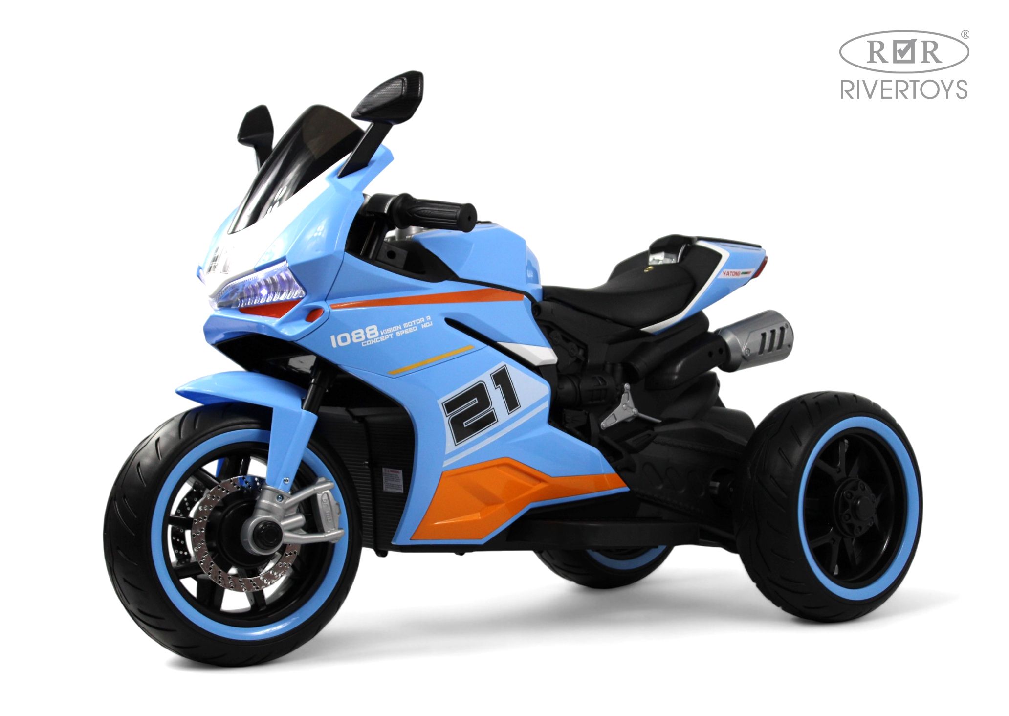 Электромобиль RIVERTOYS C005MC-BLUE - фото 1