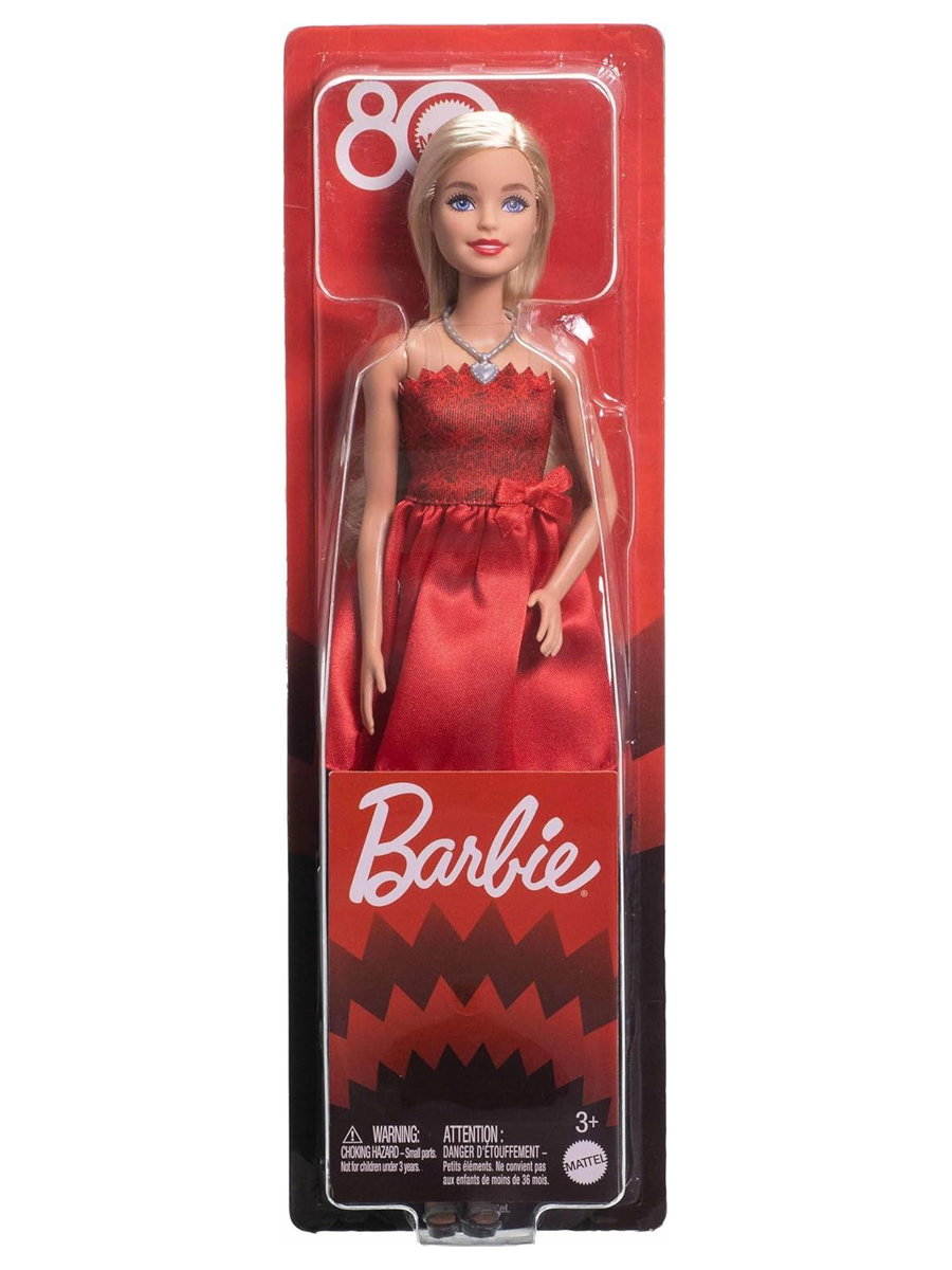 Кукла модельная Barbie 80th блондинка JGD25 00-00019601 - фото 1