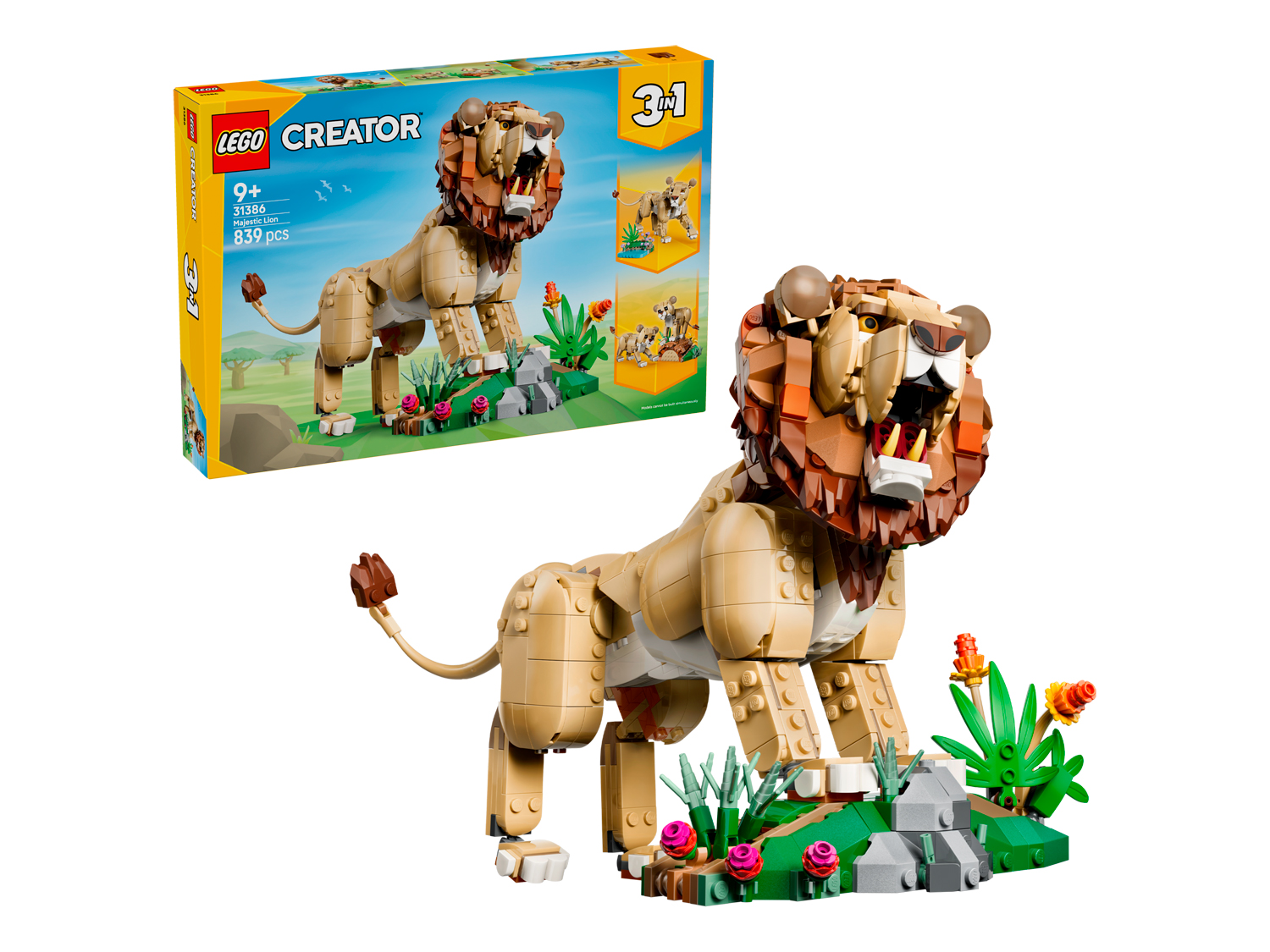 Конструктор LEGO Creator Величественный лев 839 дет. - фото 1