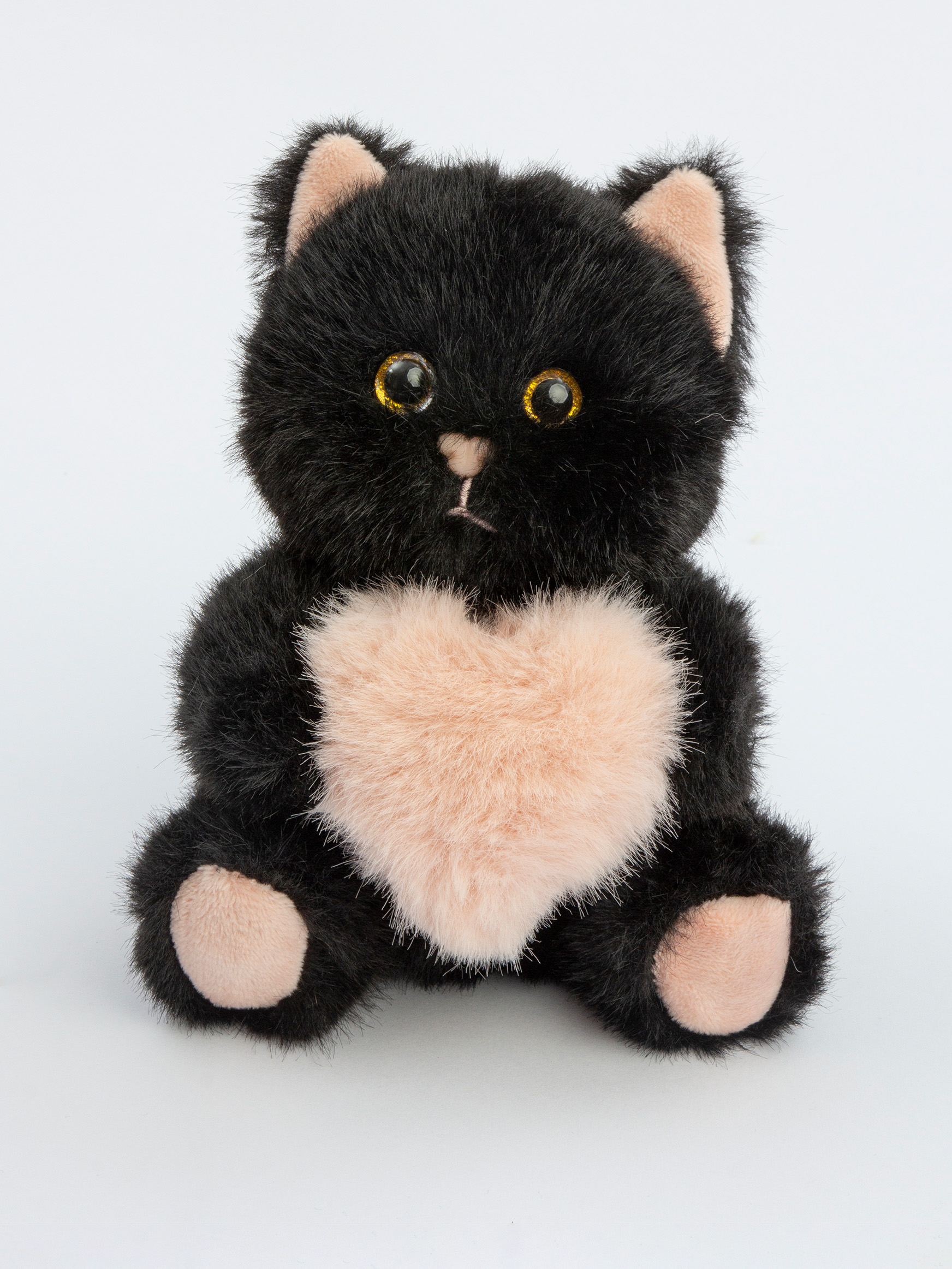 Мягкая игрушка GULLIVER toys Котик черный , 15 см - фото 1